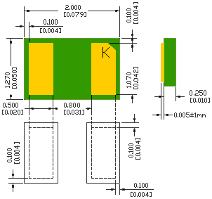 nanoDFN SMXSB330 Fairchild SB330 Schottky Rectifier, 30V, 3A (SB330)