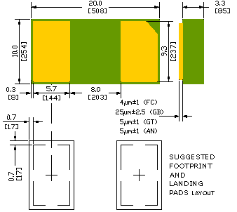 nanoDFN SMXCZRU52C2V4 Comchip CZRU52C2V4 Zener Diode, 2.4V  5%,150mW